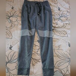 Acqua Blueish Sweatpants with Elastic Waistband and Tapered Legs